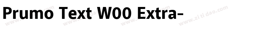 Prumo Text W00 Extra字体转换
